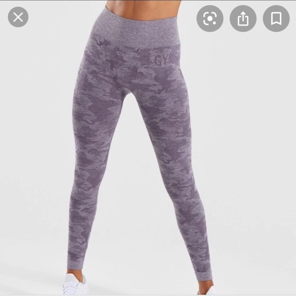 Gymshark Purple Camo Leggings